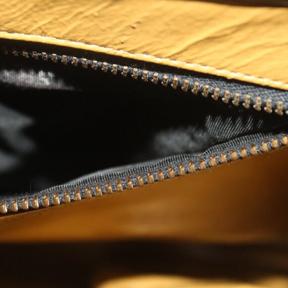 Vintage Greta Italy Leather Suede Diamond Pattern Onyx Kiss Lock Handbag Purse - Picture 6 of 11